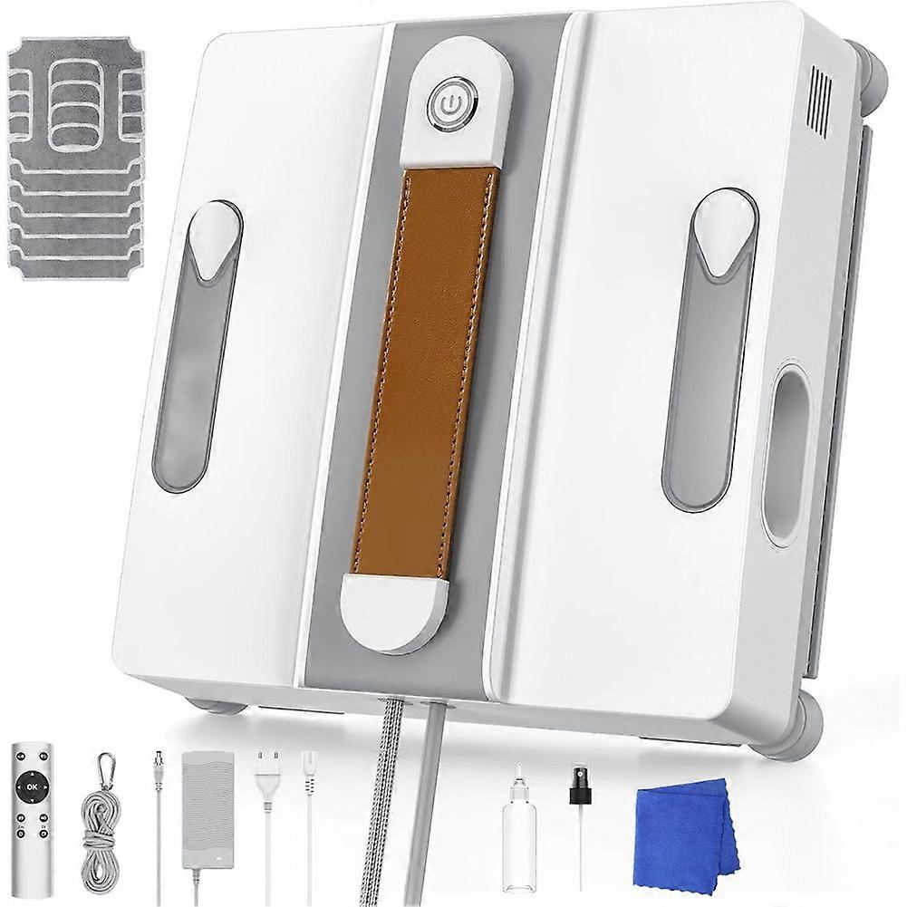 Window Cleaning Robot, Automatic Window Cleaning Robot with 4 Nozzles, Intelligent Navigation,Remote Control Eu Plug