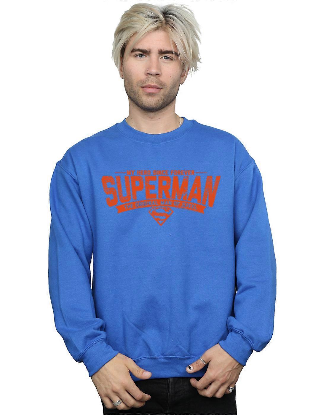 DC Comics Men-apos;s Superman My Hero Sweatshirt