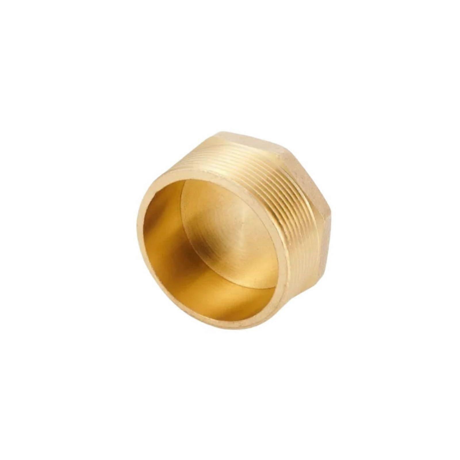 3/8 Inch BSPP Brass Hex Head Plug LeakProof Male Thread Cap for Secure Easy Installation