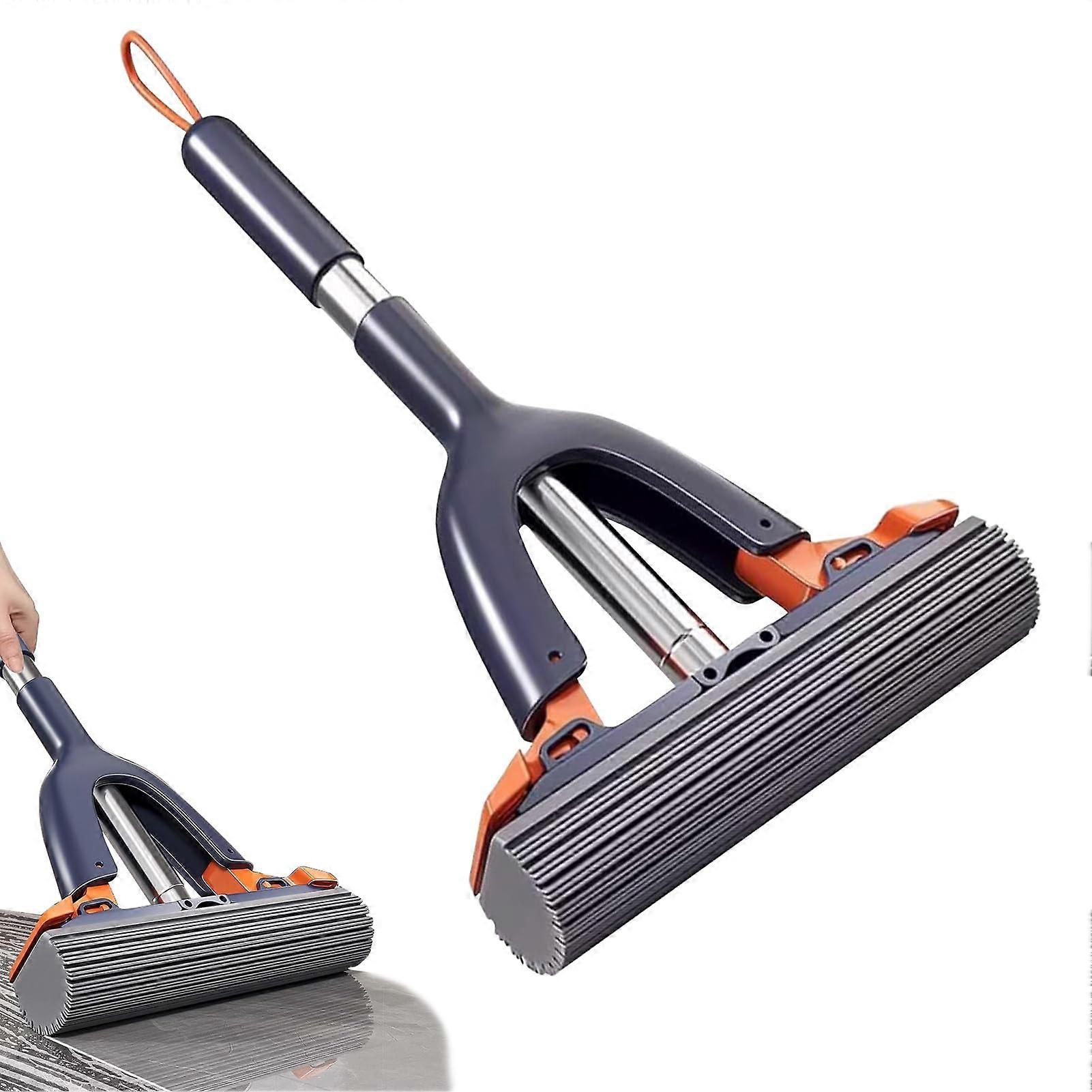 Sponge Mop with Quick Absorption, Mini Cleaning Mop for Floor, Tile, Window, Bathroom, Travel