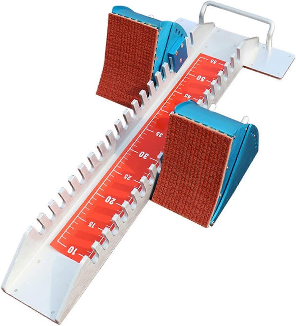 Starting Blocks Adjustable Pedal Angle Stable Aluminum Rail for Track and Field Sprinters