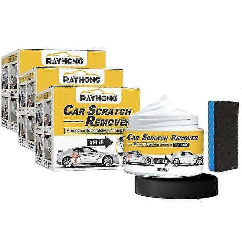1-3x Polishing Compound & Scratch Remover with Sponge, Car Scratch Remover