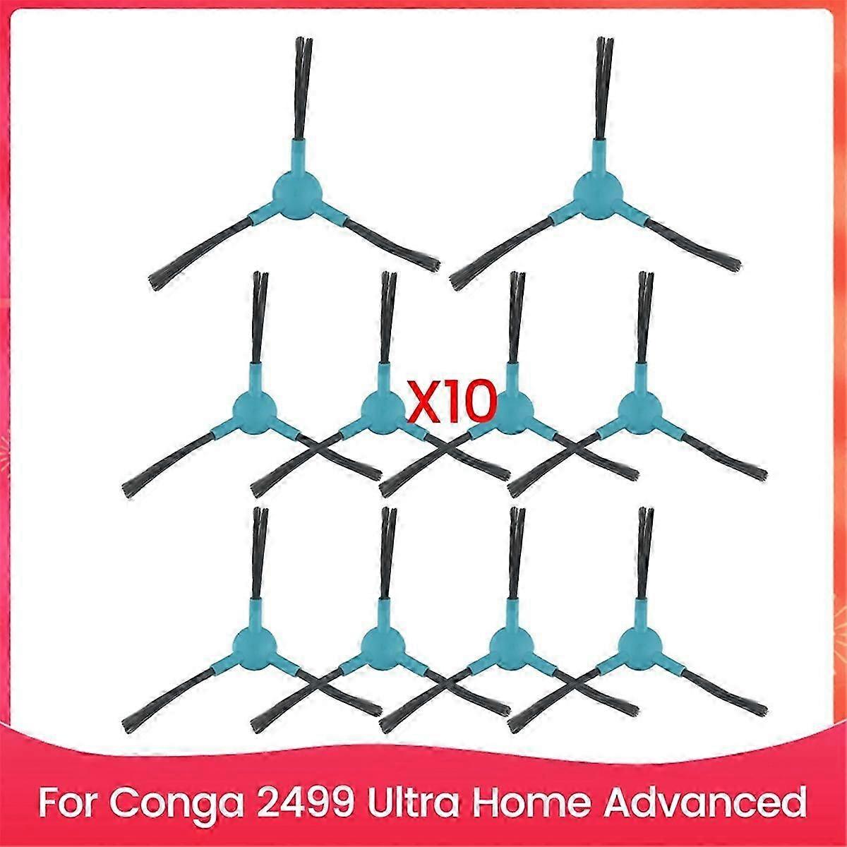 10pack Sweeping Machine Accessories Side Brush for Conga 2499 Ultra Home Advanced Replacement Robot
