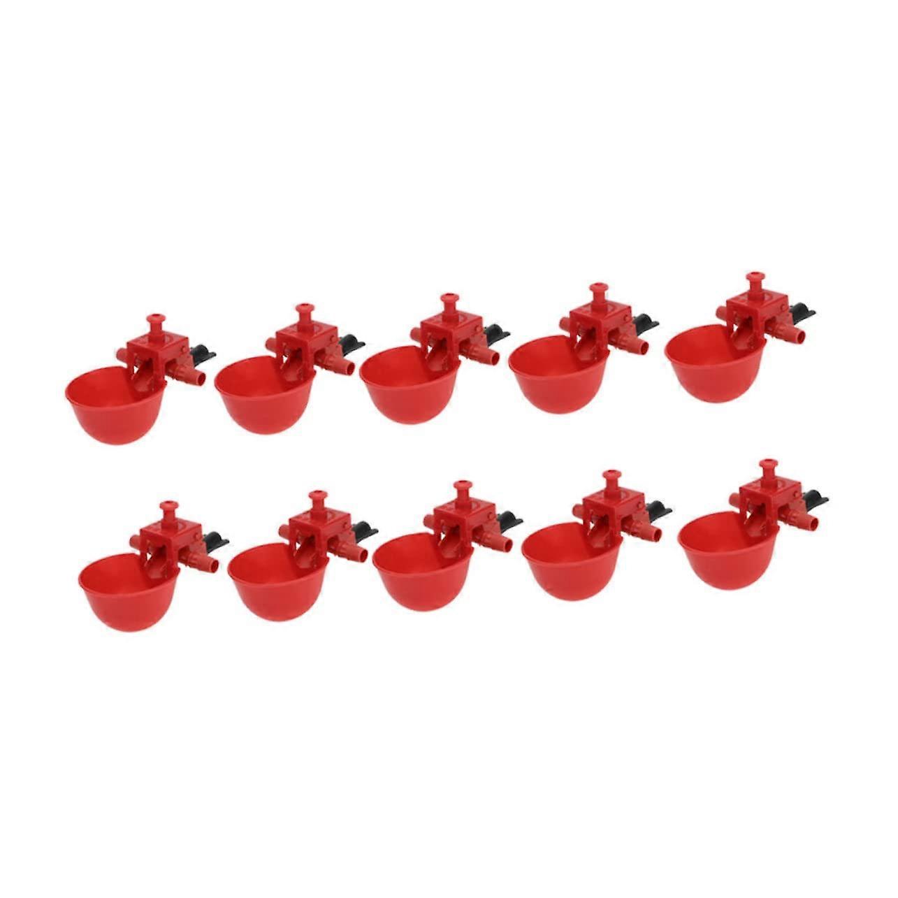 22pcs Poultry Water Cups Automatic Chicken Waterer with Adjustable Flow Durable Plastic for Farm