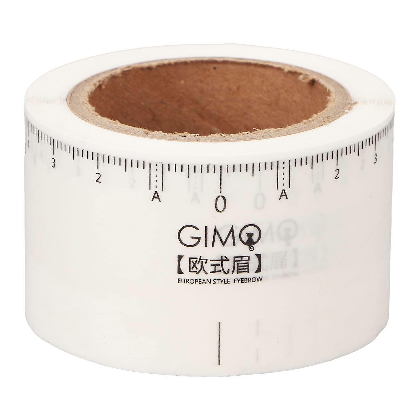 Transparent Eyebrow Stencil with Adhesive, 50pcs Eyebrow Mapping Ruler for Precise Brow Alignment