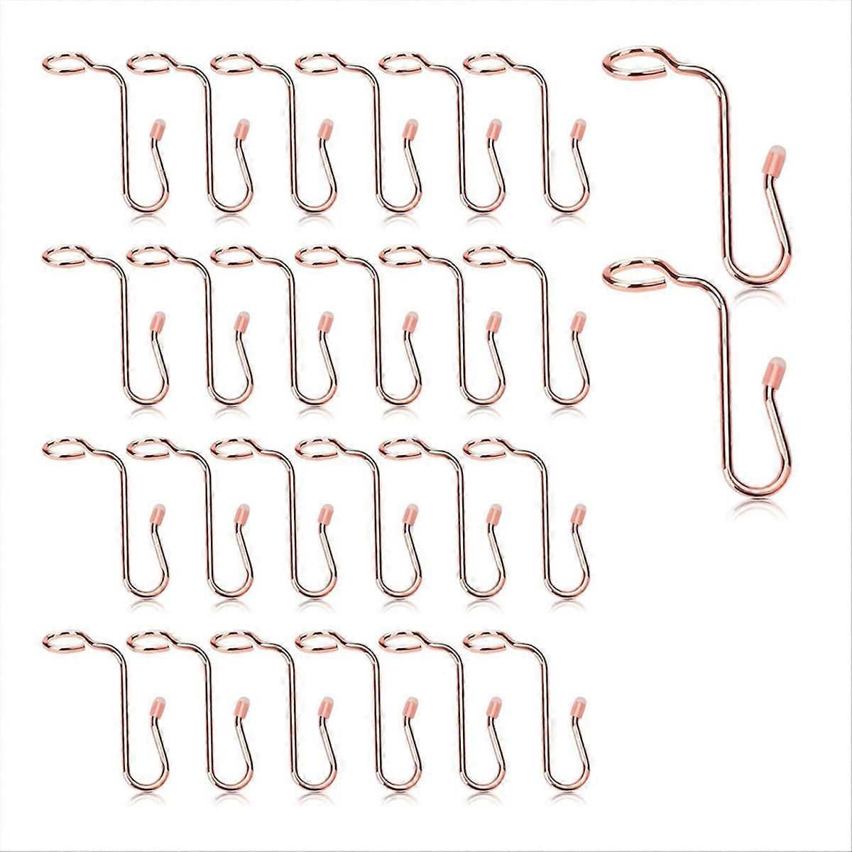 50PCS Hanger Connector Hooks Hanger Extender Hooks Rose gold