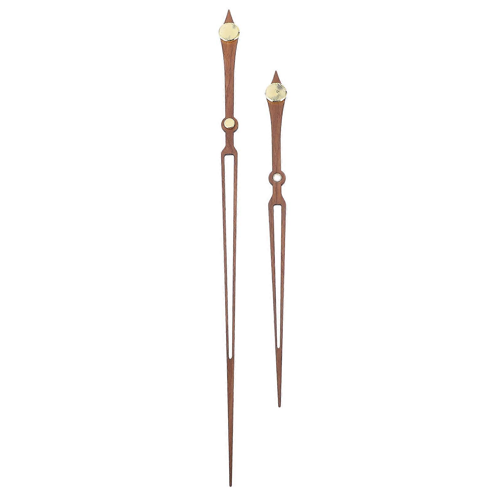 Walnut Wooden Clock Hands for Clock Use 1Set Durable Brown Replacement