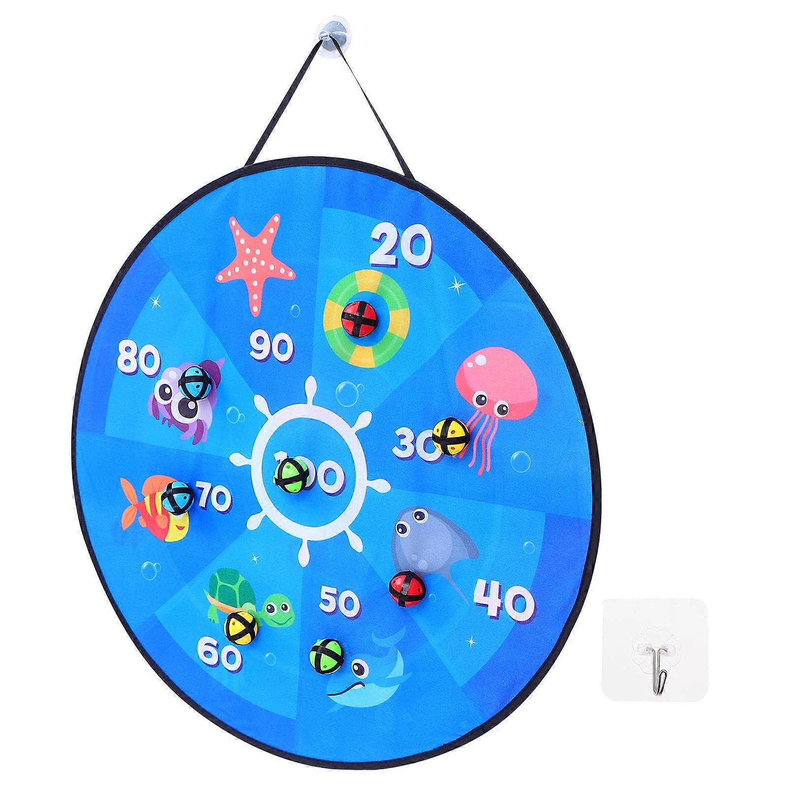 Sticky Ball Board Foldable Double-Side Target for Kids Playing 7Sets