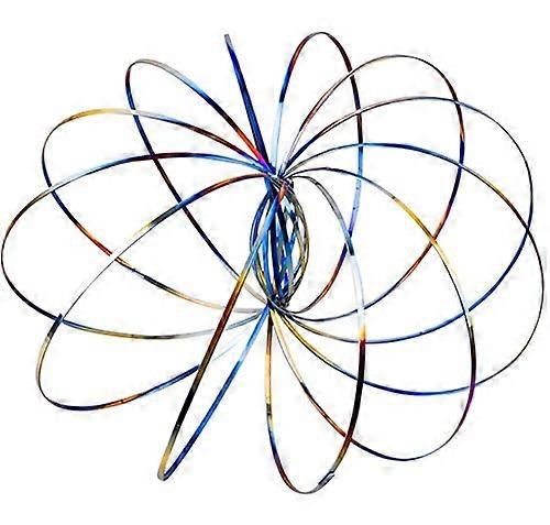 Flow Ring Kinetic Spring Toy  Interactive 3D Motion, MultiSensory Colourful Design
