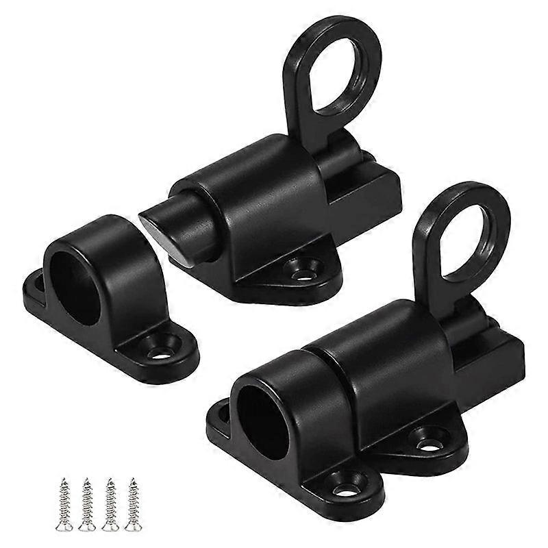 2 Pack Spring Loaded Latch Sliding Lock, Used for Automatic Door