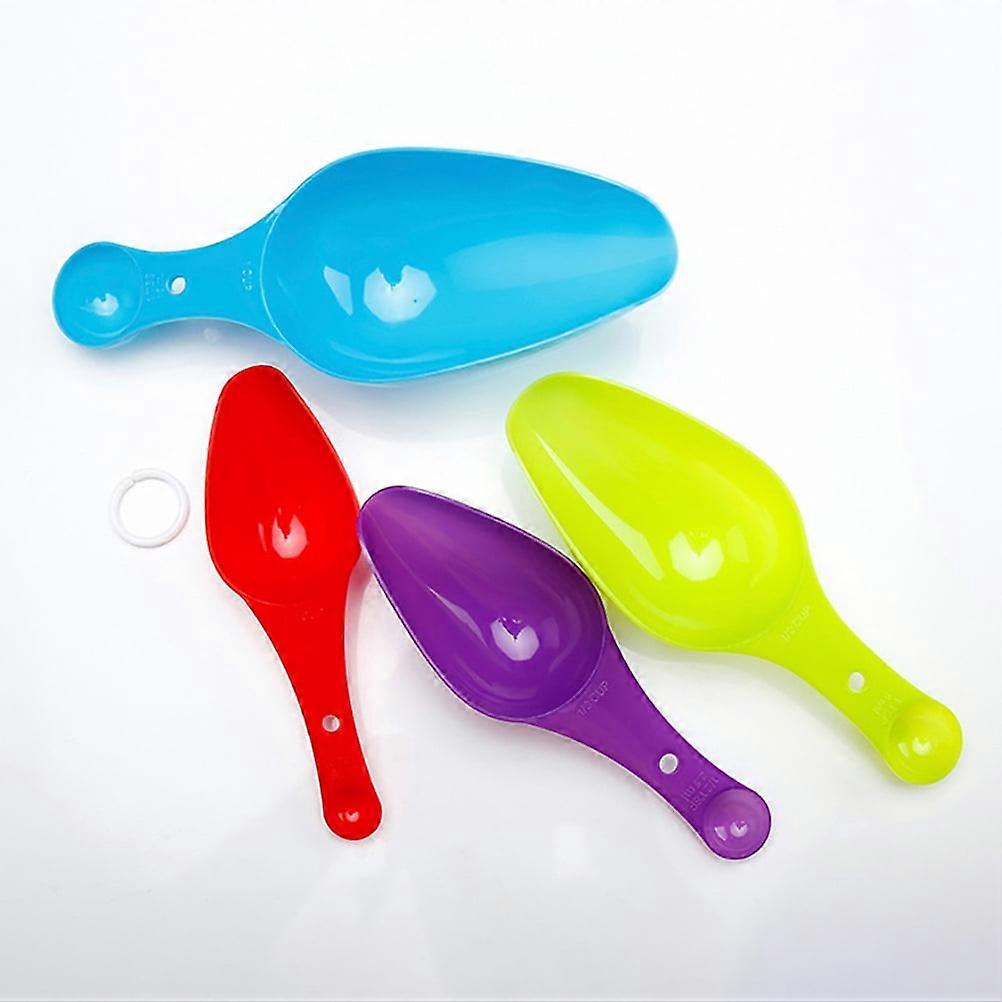 Measuring Scoops for Baking Assorted Color Plastic 2 Sets