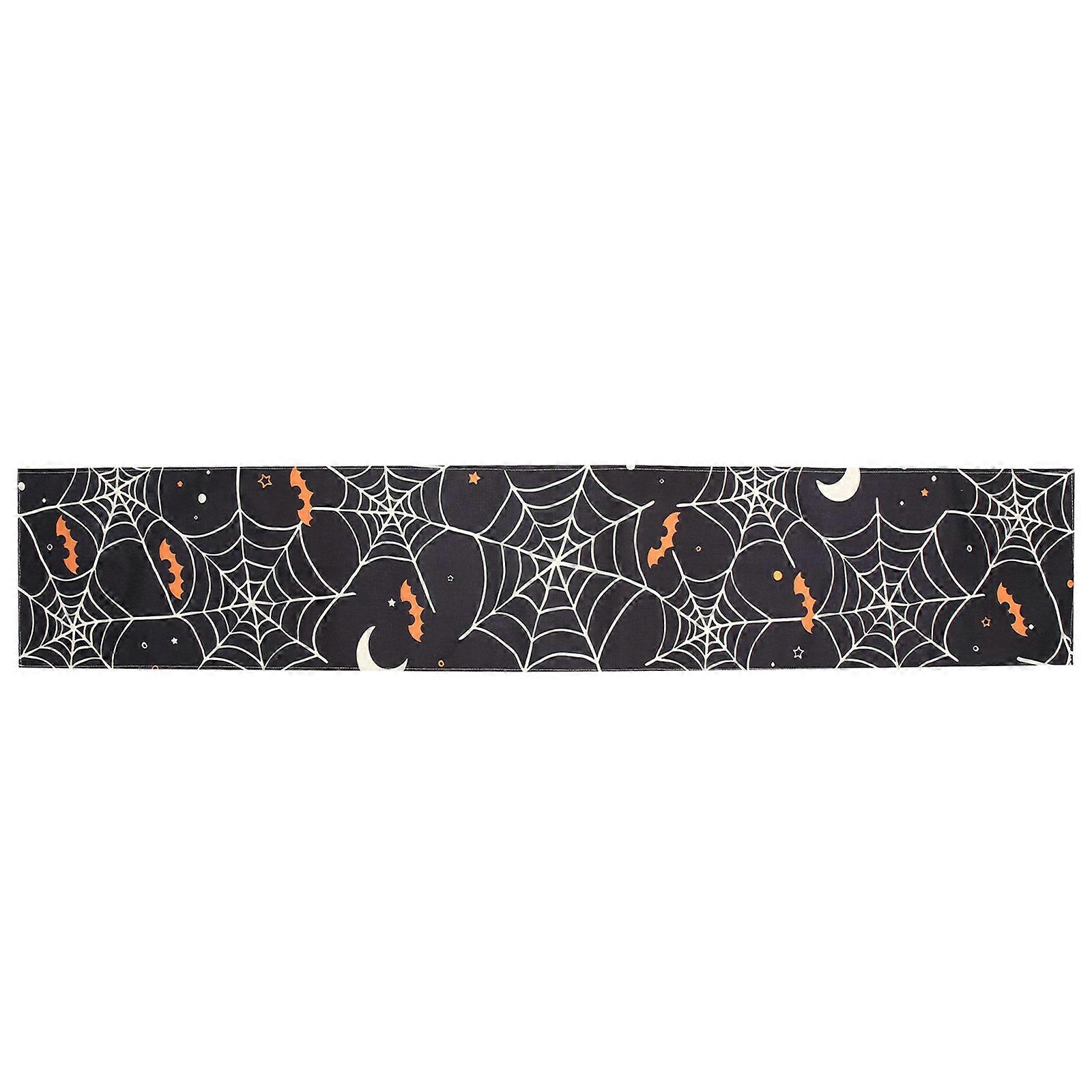 Home Table Runner Spider Web Patterned Long Tablecloth Decorative Tablecloth
