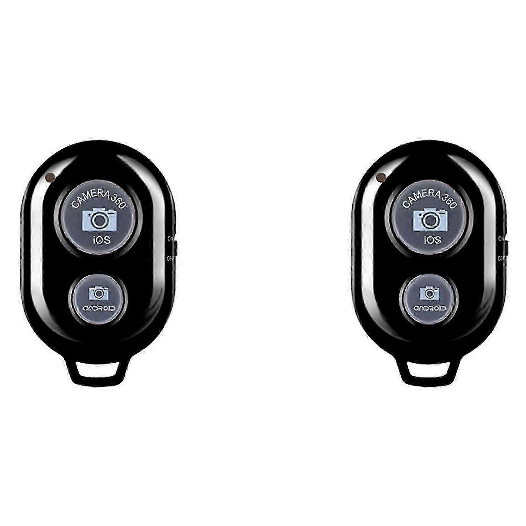 2X Mobile Phone Bluetooth Wireless Remote Control Monopod Selfie Stick Shutter Self-Timer Remote Shutter compatible IOS AndroidFAST QD