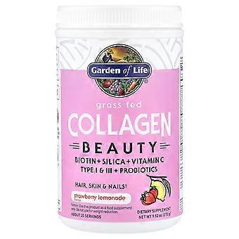 Garden of Life, Beauty Collagen Fed Grass, Strawberry Lemonade, 9.52 oz (270 g)