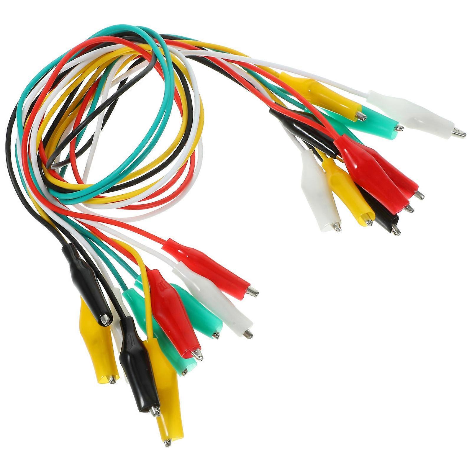 Test Lead Set with Clips for Circuit Testing 10Pcs Jumper Wire Set