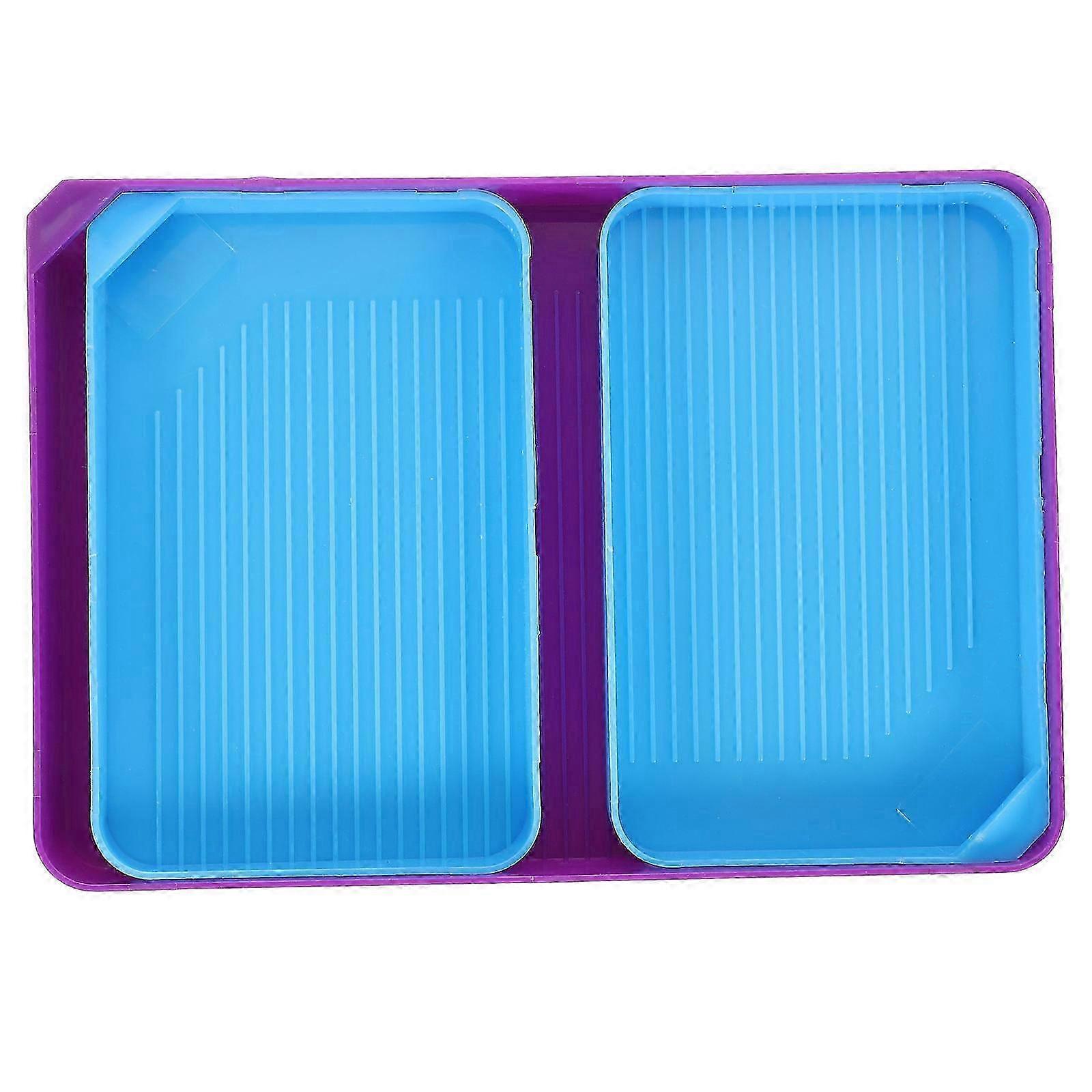 Rhinestone Tray Diamond Sorting Tray for 1Set Blue Plastic Container