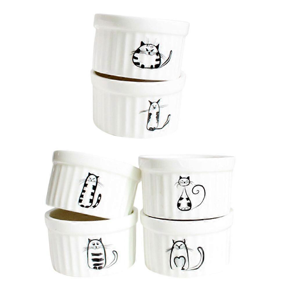 Ceramic Small Bowl for Baking and Serving Desserts 1Set