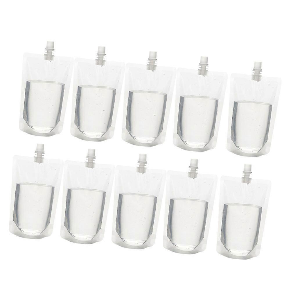Transparent Plastic Flasks for Storage 30Pcs Reusable Drinks Flasks Pack