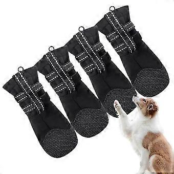 Zapatos para perros compatibles con pavimento caliente, 4 piezas antideslizantes, suministros para mascotas, botas para recuperación de heridas en patas de perro, compatibles con senderismo y caminatas al aire libre XL