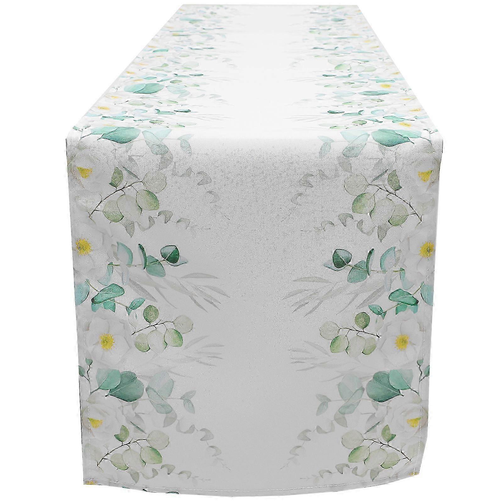 Waterproof Table Cloth Flower Pattern Runner for Dining Decor 1 Sheet