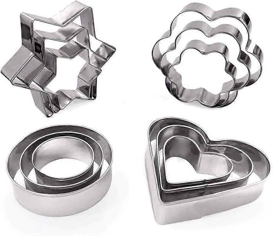 Ausstechformen Formen Backen Set mit 12 Stück