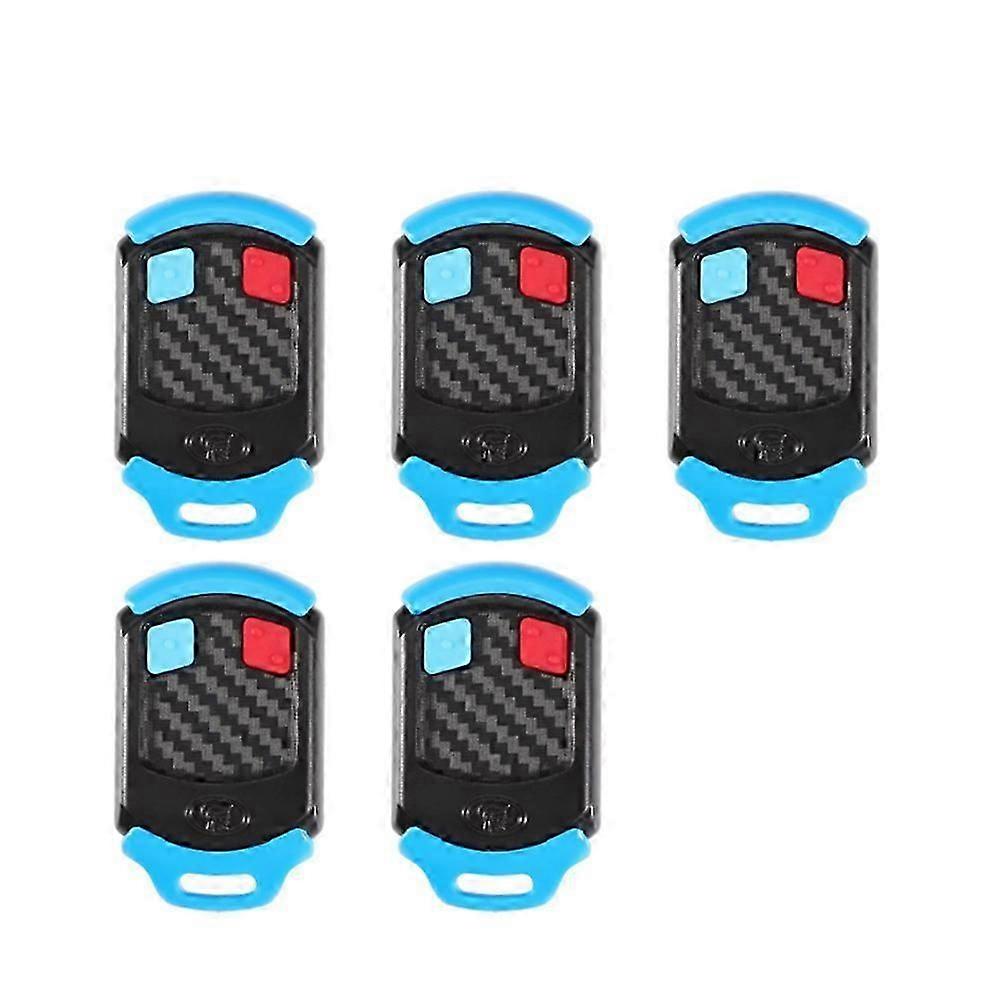 5-Pack Universal 2-Button Garage Door Remote Control, ABS Plastic, Easy Programming, Compatible with Most Openers