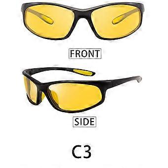 Óculos de Sol Esportivos Polarizados Amarelos Dww-2 - Proteção UV400 - Unissex - Ideais para Ciclismo, Golfe, Esqui, Pesca, Corrida e Direção - Leves e Confortáveis