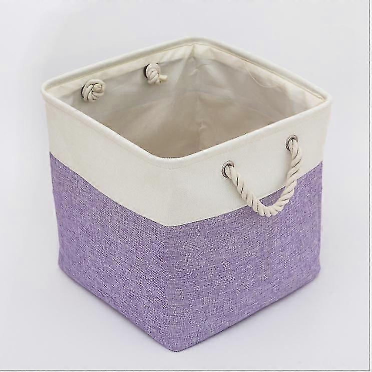 Foldable Storage Bin ,collapsible Cube Storage Basket ,purple