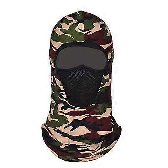 Unisex Camouflage Stampa Dust Proof Full Face Cover Neck Gaiter Cycling Balaclava Qinhai