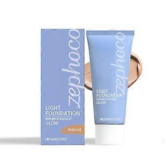 Zephoco Natural Color Makeup Concealing Foundation Texture Lightweight Moisturizing Brightening Maintenance Clear Matte Concealing Foundation