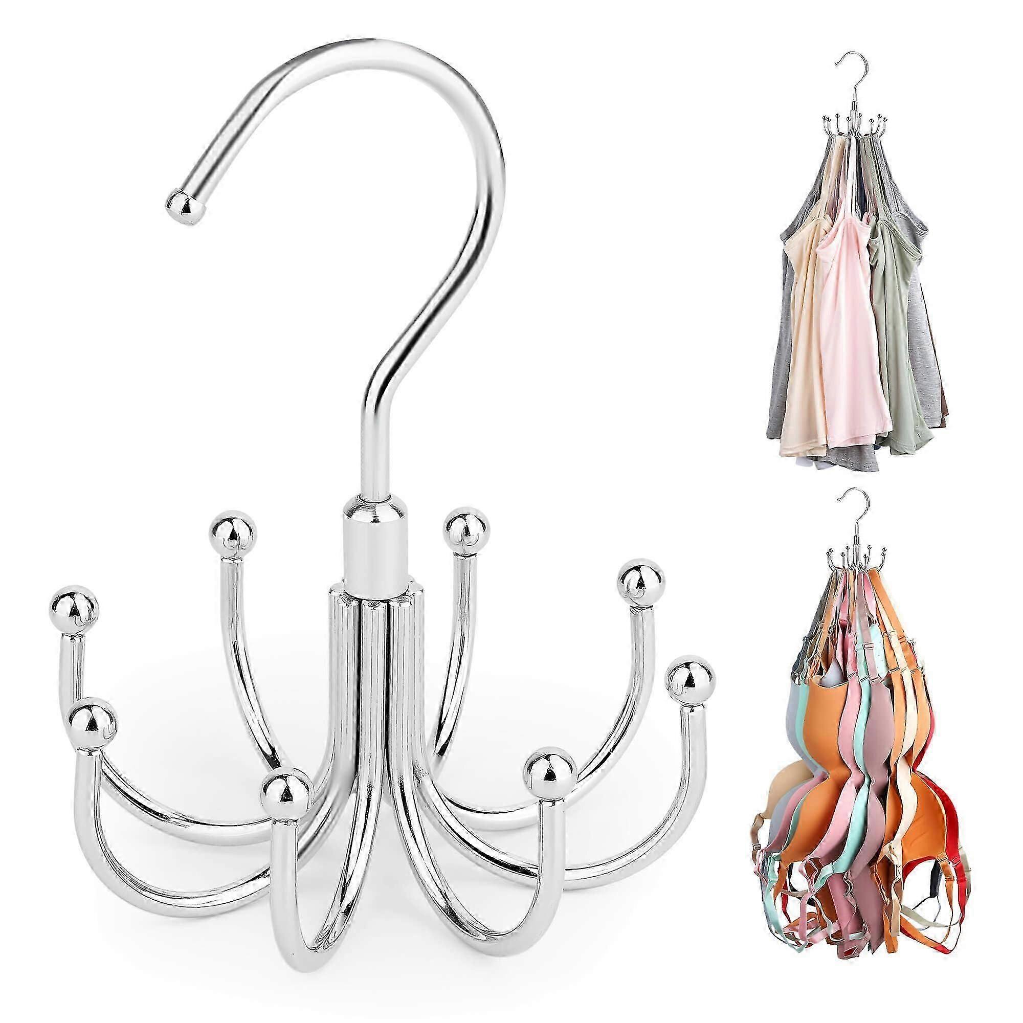 Space-saving hanger for efficient closet organization