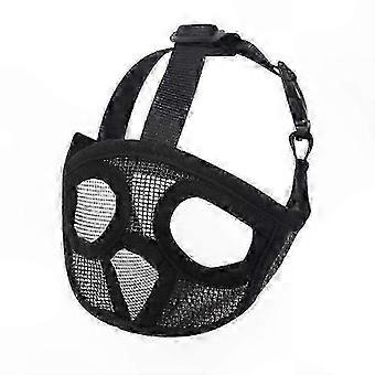 Adjustable Mesh Dog Muzzle for Small Breeds - Breathable Anti-Bite Mask for Pugs and Bulldogs