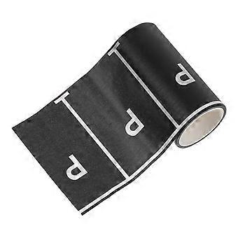 Black Miniature Parking Space Tape Roll for Decoration with 4 Rolls Adhesive