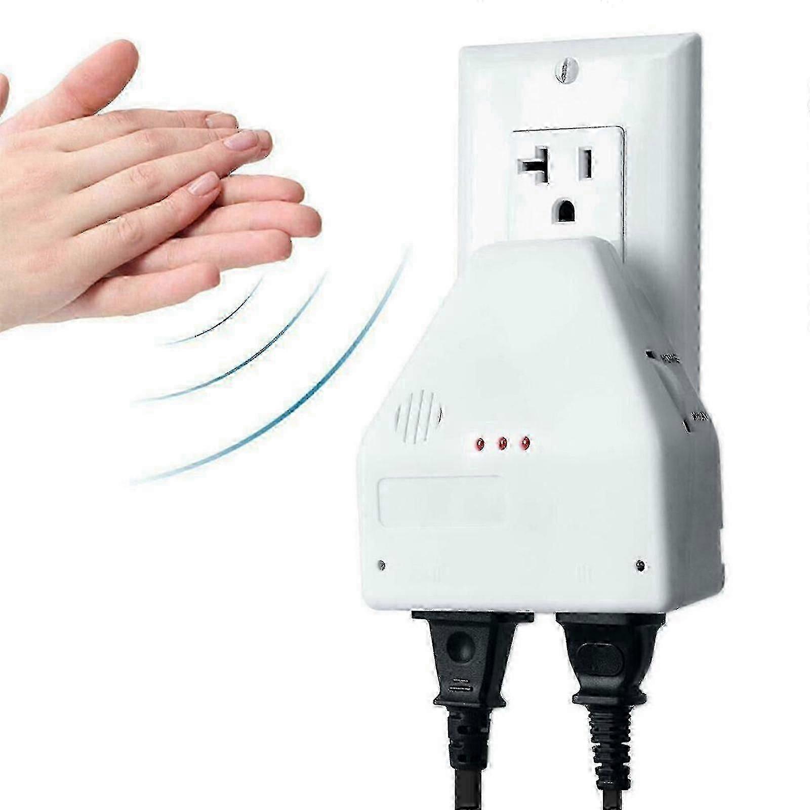 1piece Sound Controlled Clap On/Off Light Switch Wall Socket Outlet Adapter