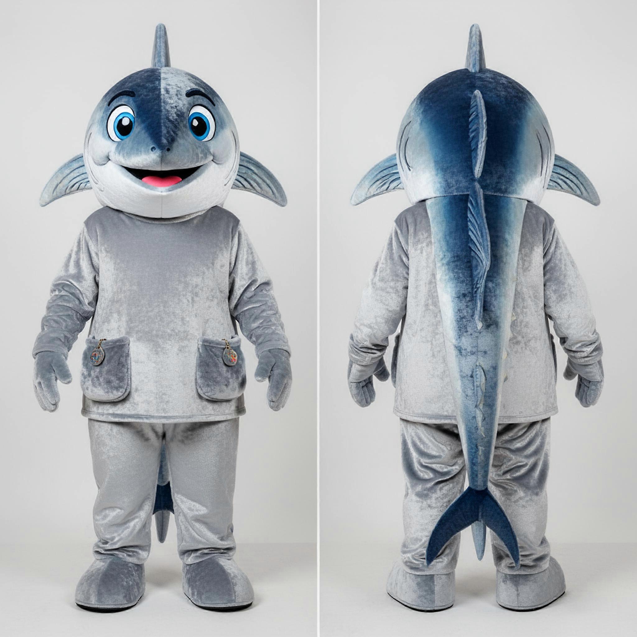 MASTICOT Silver Sleek Tuna Mascot