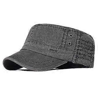 Men's Army Cap Cadet Hat Trucker Dad Hat Flat Top Adjustable Cap OCD
