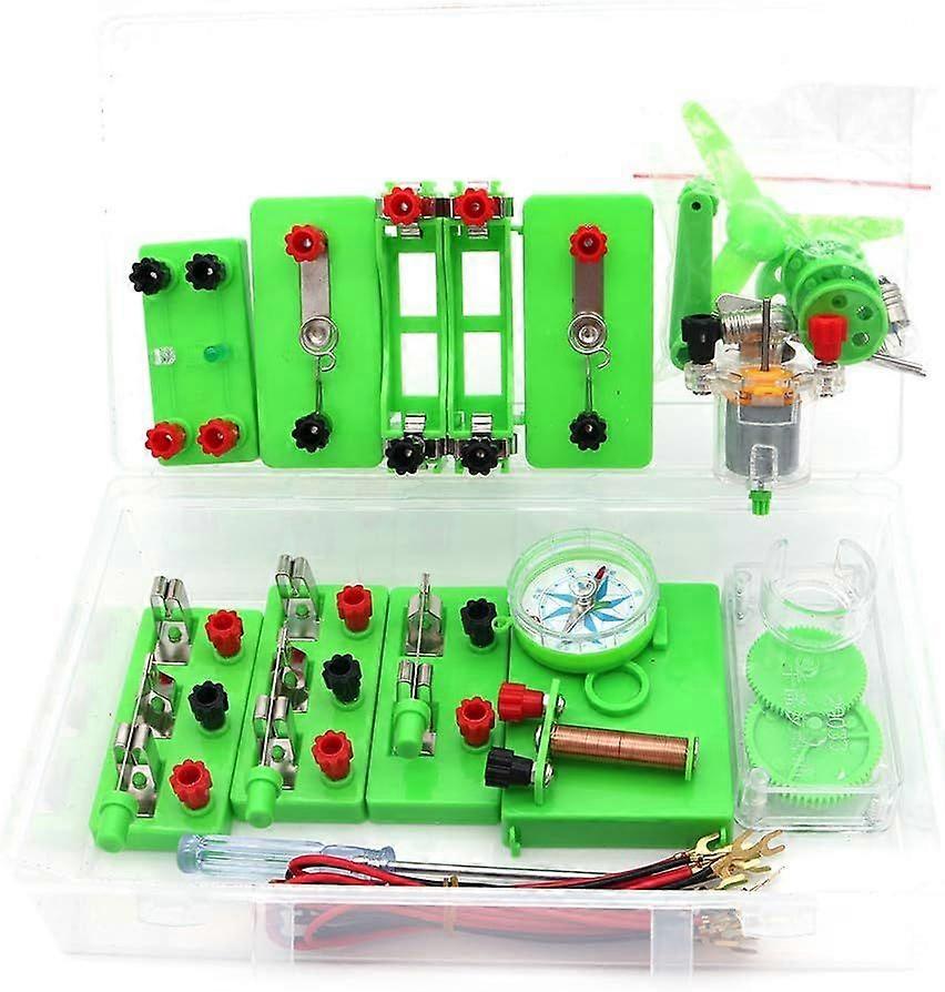 Kids Physics Electricity Science Kit with 15 Components and 5 Experiments
