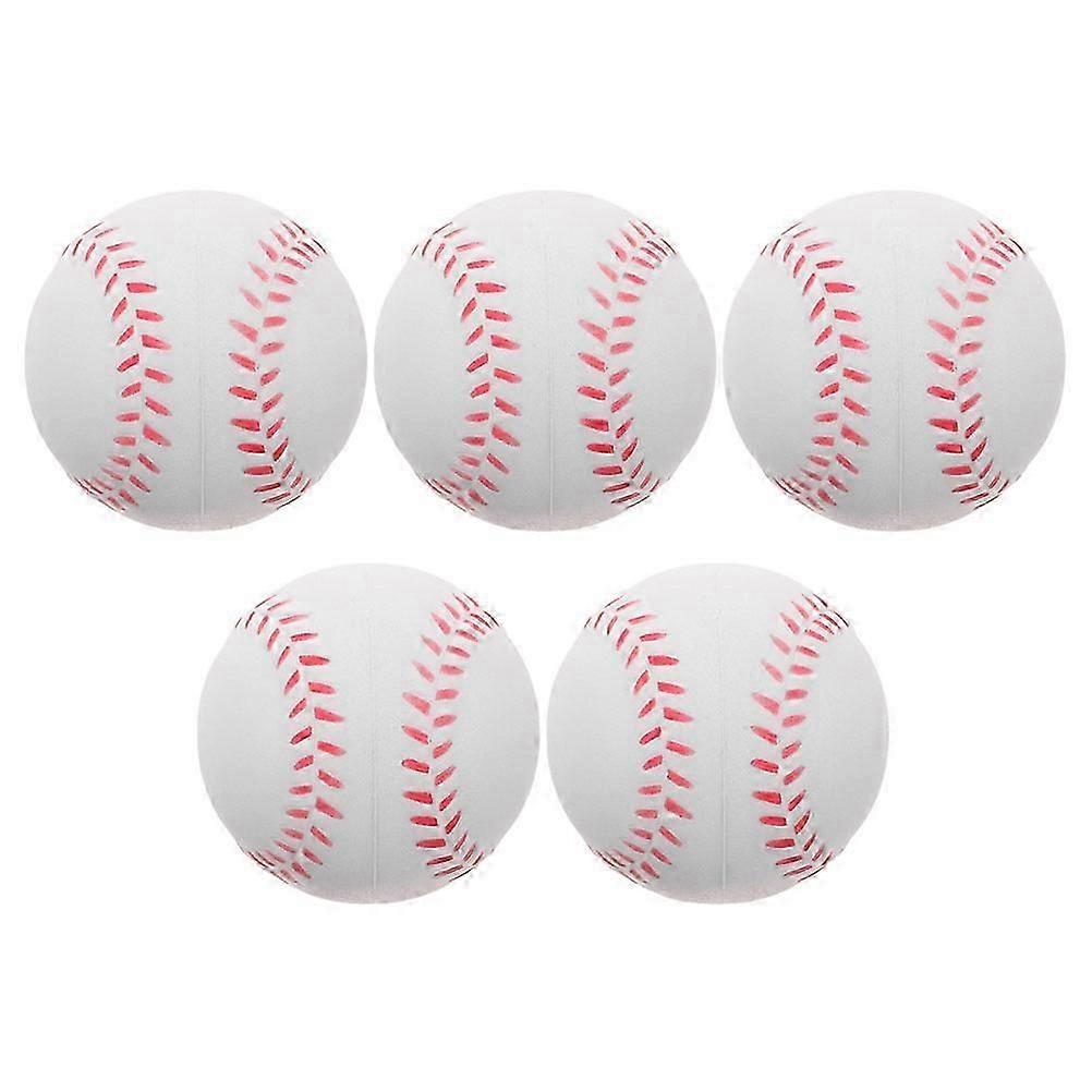 Training Baseballs Sponge Balls for Playing 5Pcs Soft Practice Balls