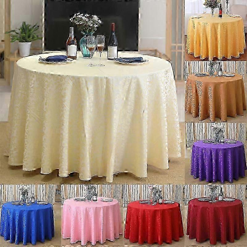 Table cover machine washable polyester fabric neat edges