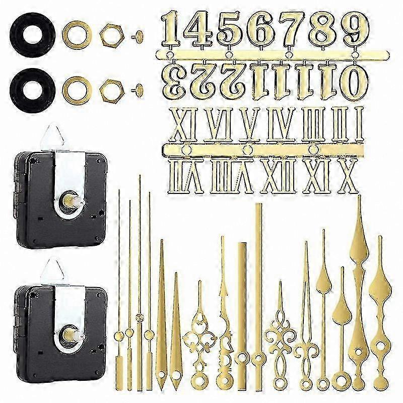 Silent Quartz Clock Movement Mechanism with Hands Set for Wall Clock Replacement