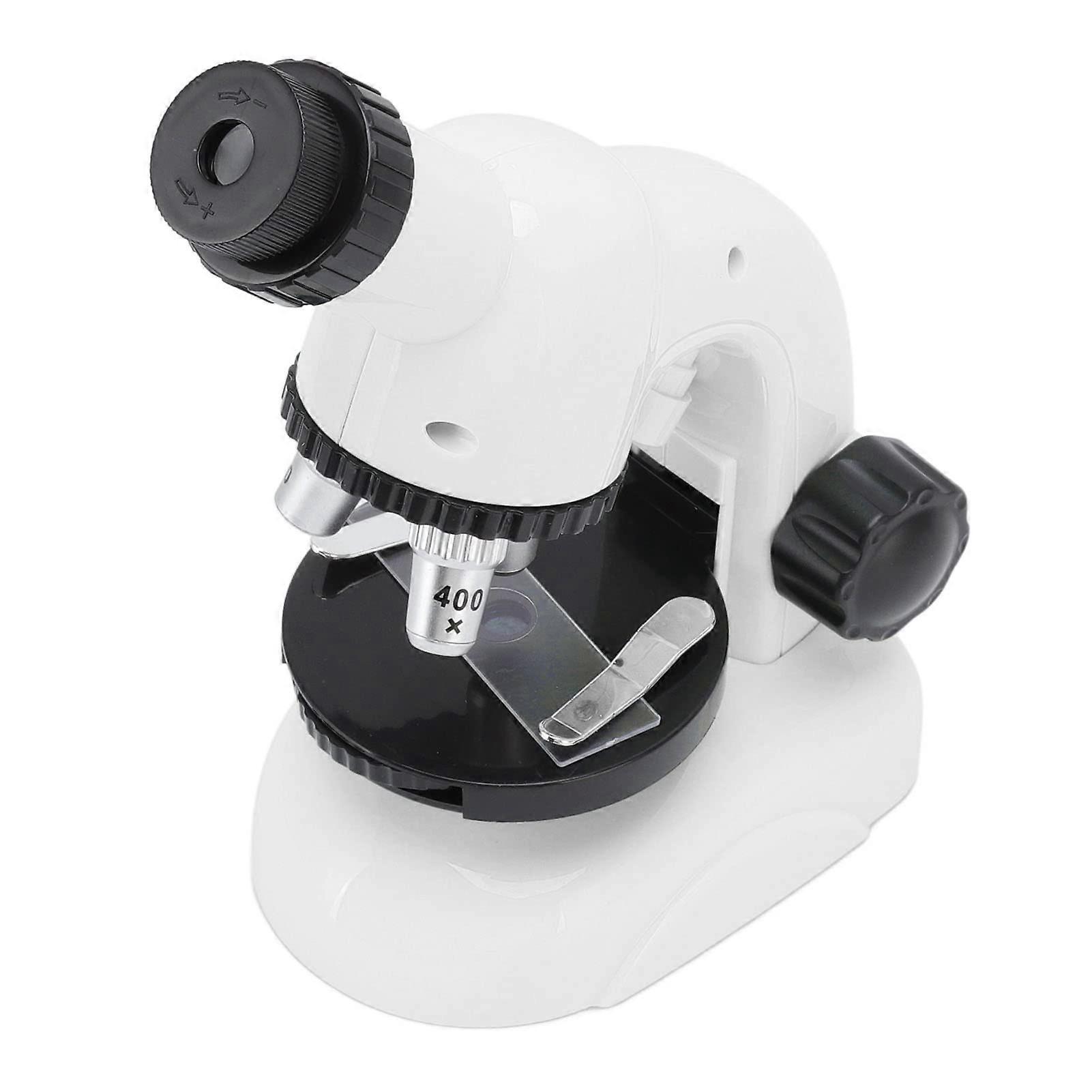 Kids Microscope with Clear Image Focusing, Durable Build, STEM Learning for Beginners, White