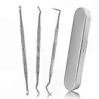 Dog Tartar Removal Tools, 3 Pack Stainless Steel Tooth Scalers and Scrapers
