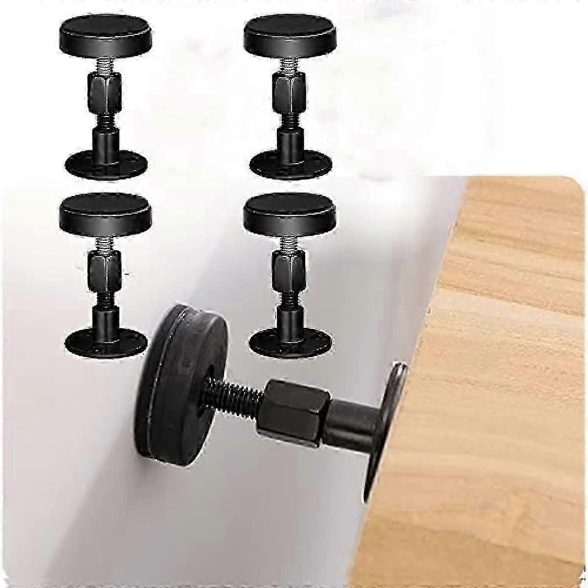 4 Pack Adjustable Threaded Bed Frame Anti-shake Tool 30-6 Compatible with Beds Cabinets Sofas