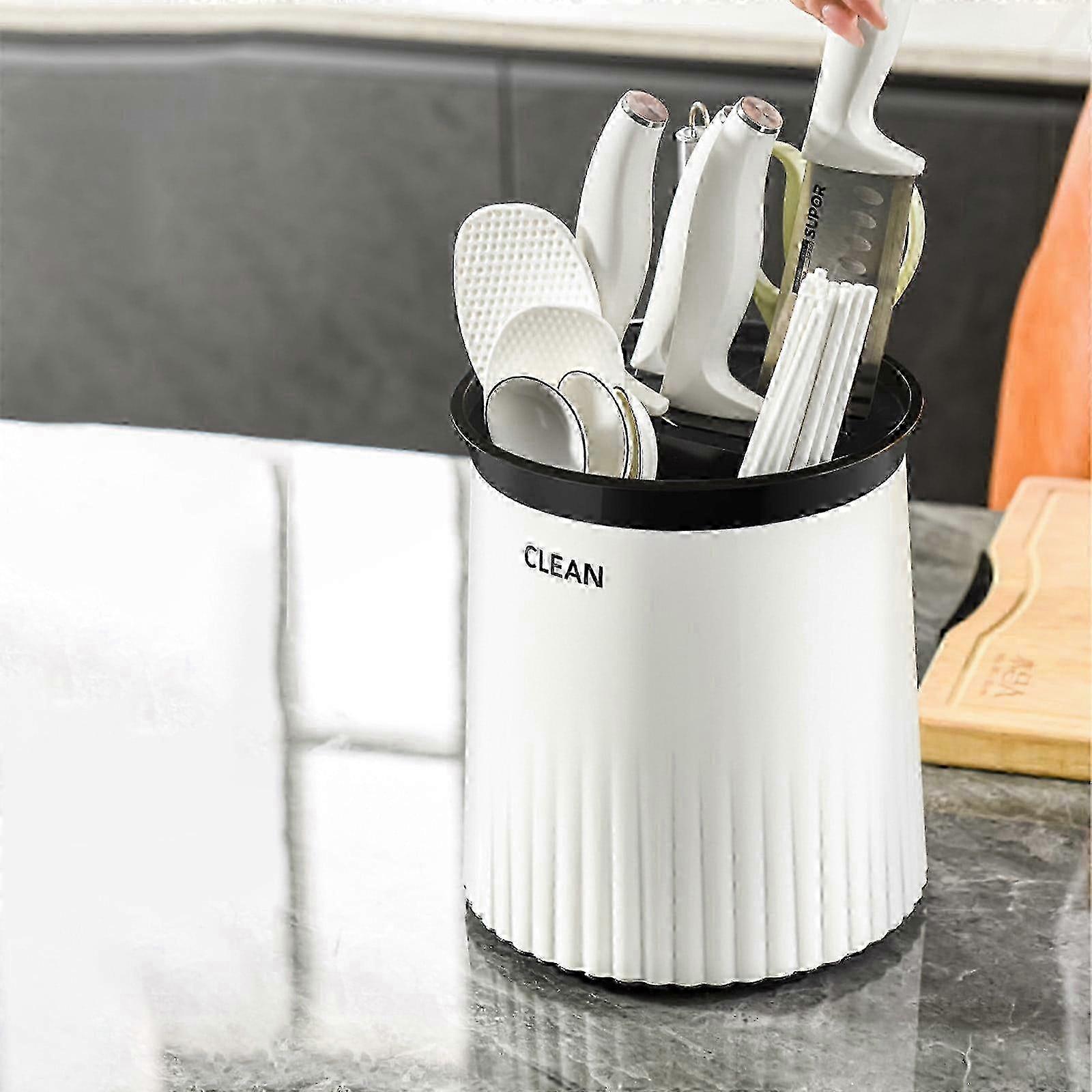 Black Rotating Kitchen Storage Rack