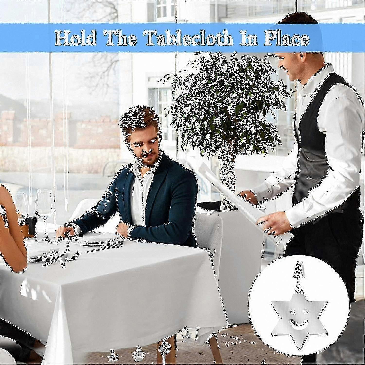 Durable Tablecloth Clips 8-Pack compatible with Secure Outdoor Use
