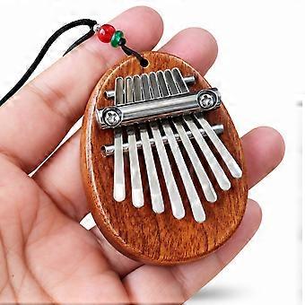 Mini Wooden Thumb Piano - 8 Note Portable Finger Piano for Beginners - Musical Toy