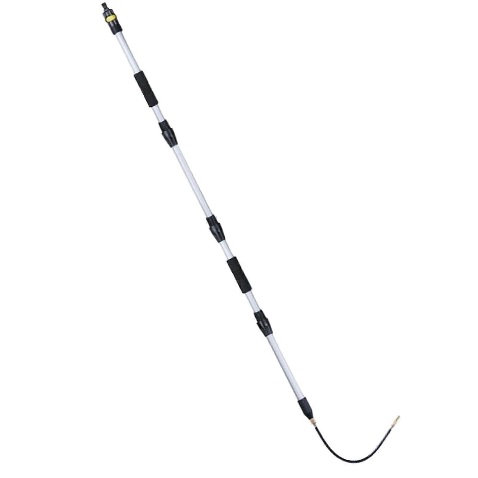 Gutter Cleaning Tool with Adjustable Handle, Telescopic Gutter Cleaner Wand, Extendable 7ft Reach RustResistant Build