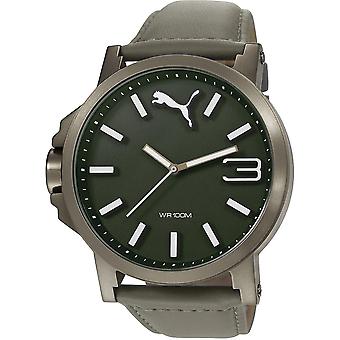 Puma Ultrasize Quartz Analog Man Watch with Pu103461004 Synthetic Leather Bracelet