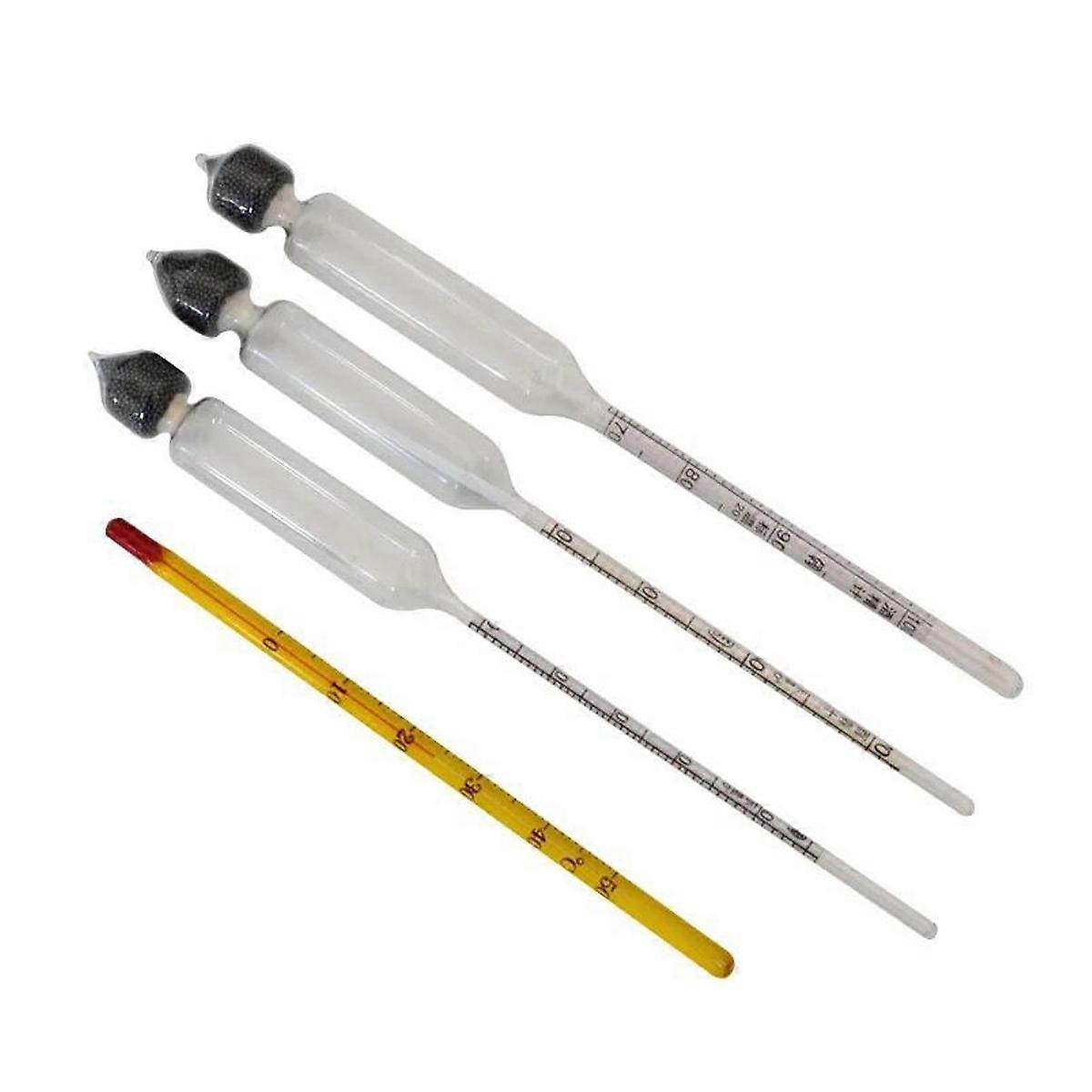 Triple-Scale Glass Hydrometer for Wine Making