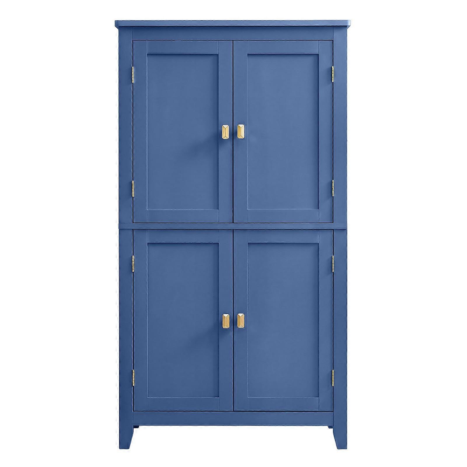 Freestanding storage cabinet with adjustable shelves for